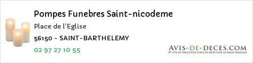 Avis de décès - Locqueltas - Pompes Funebres Saint-nicodeme